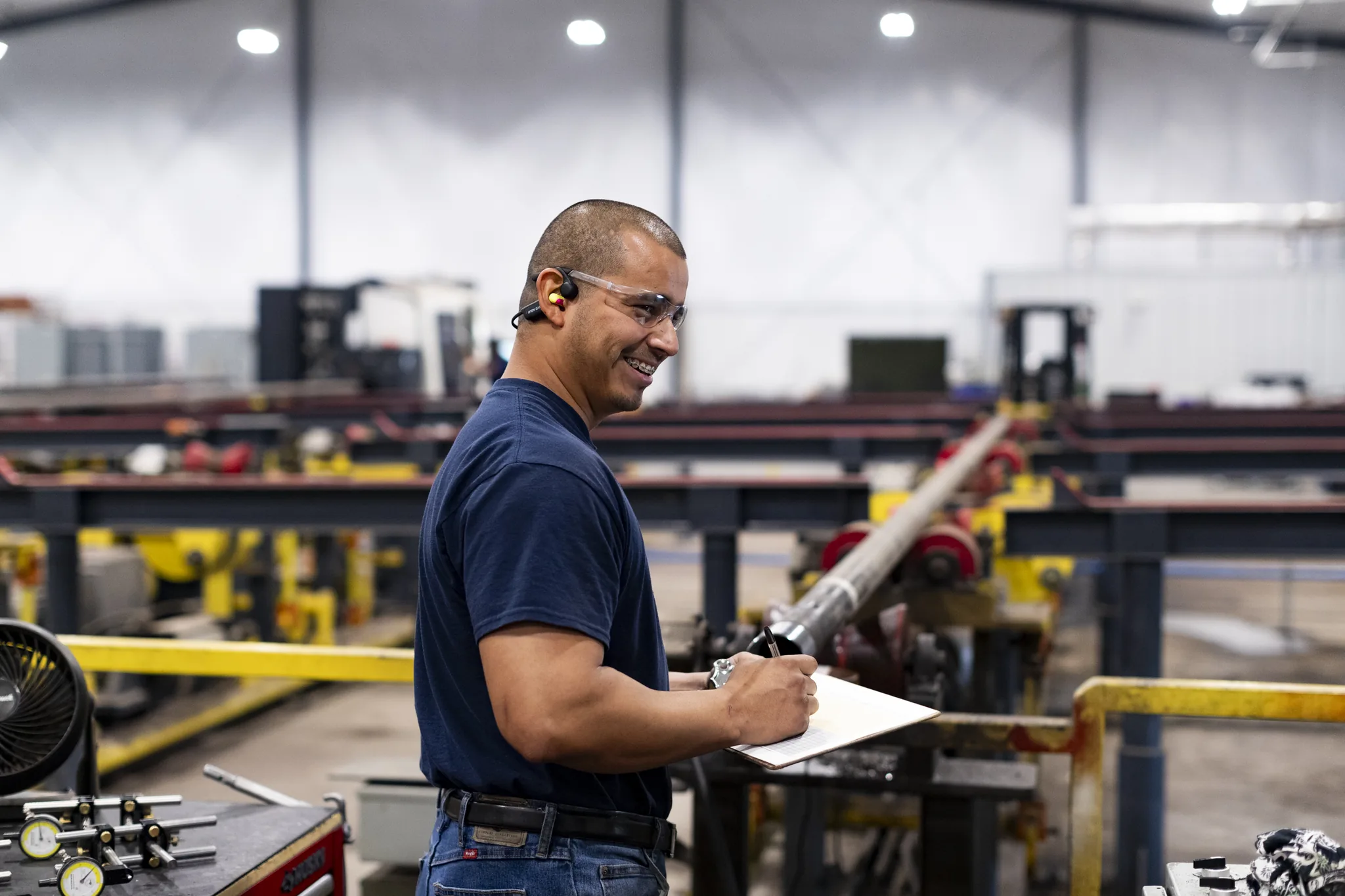 Benoit technician documenting field operations