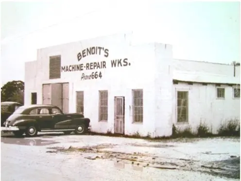 Historic photo of early Benoit operations