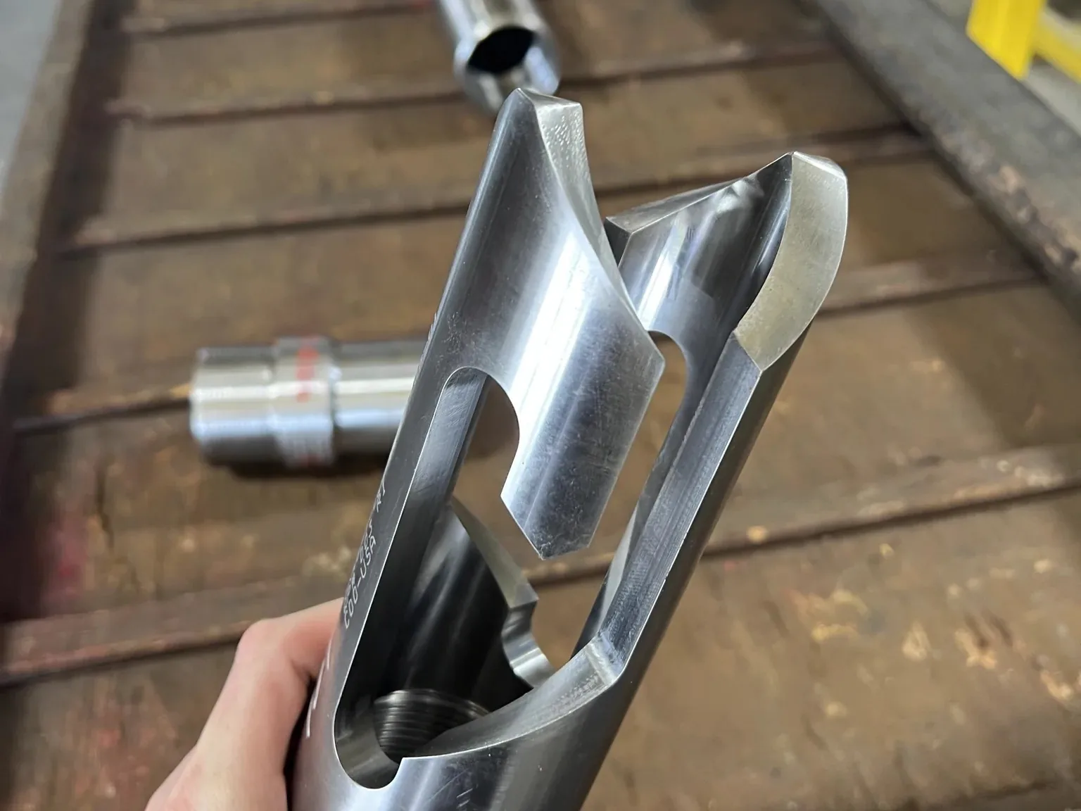 Precision-machined OEM component at Benoit facility